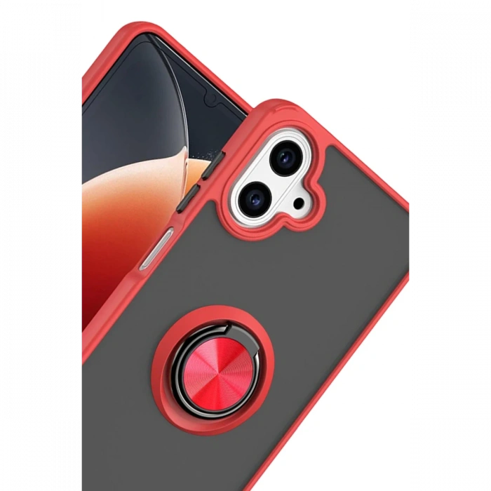 Joy Tekno Samsung Galaxy A07 4G Montreal Yüzüklü Silikon Kapak