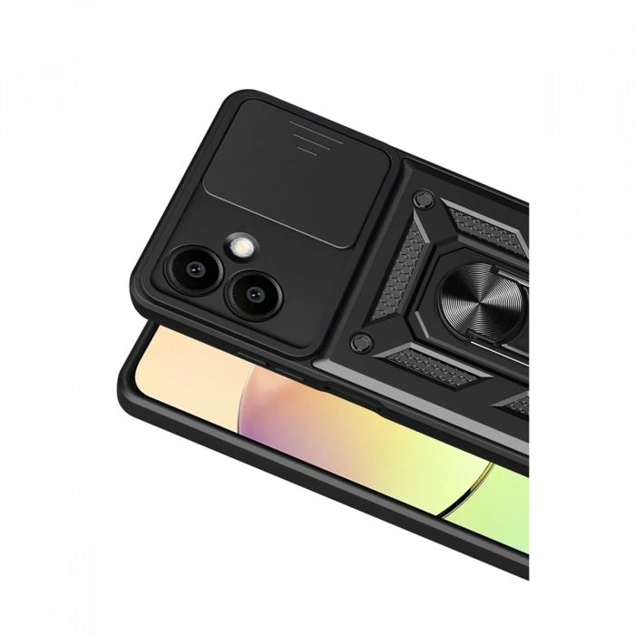 Joy Tekno Samsung Galaxy A07 4G Pars Lens Yüzüklü Silikon