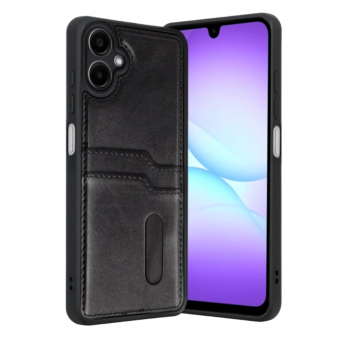 Joy Tekno Samsung Galaxy A07 4G Sara Kartvizitli Deri Kılıf