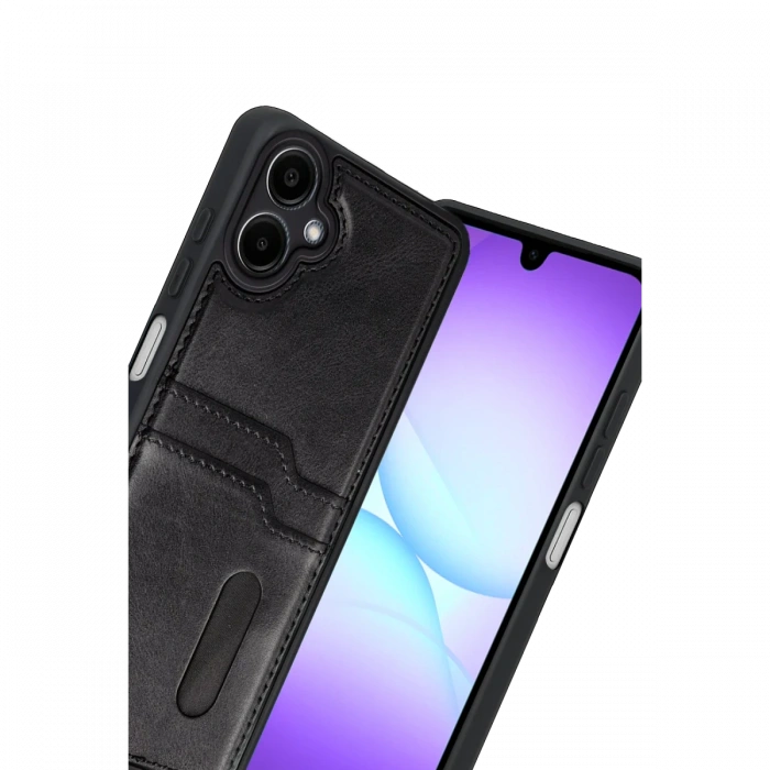 Joy Tekno Samsung Galaxy A07 4G Sara Kartvizitli Deri Kılıf