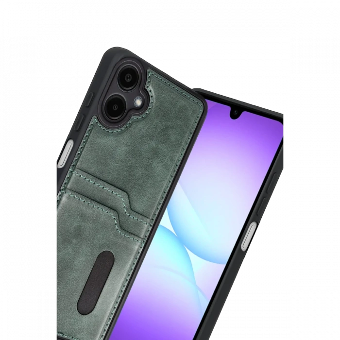 Joy Tekno Samsung Galaxy A07 4G Sara Kartvizitli Deri Kılıf