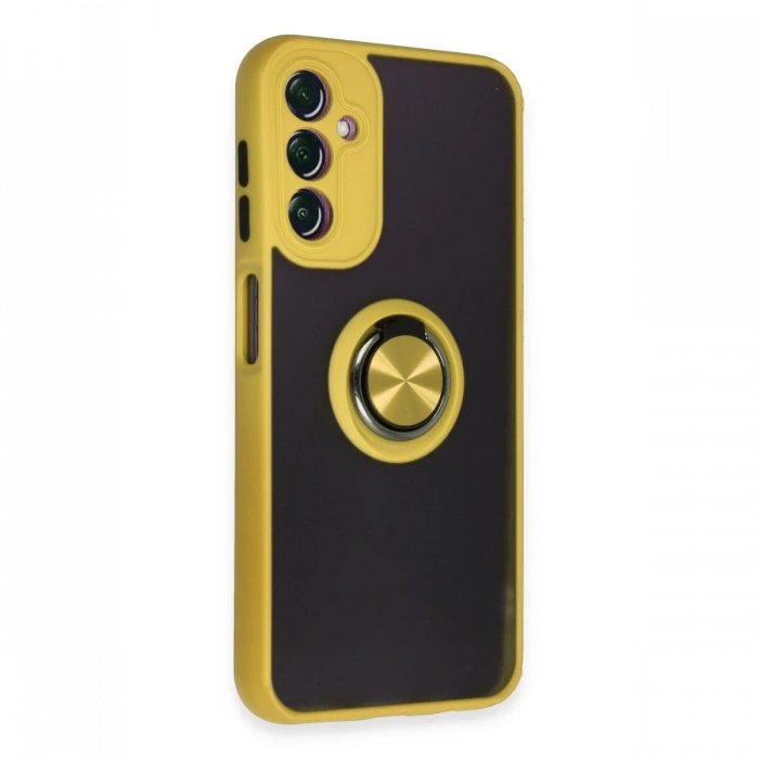 Joy Tekno Samsung Galaxy A14 4G Kılıf Montreal Yüzüklü Silikon Kapak