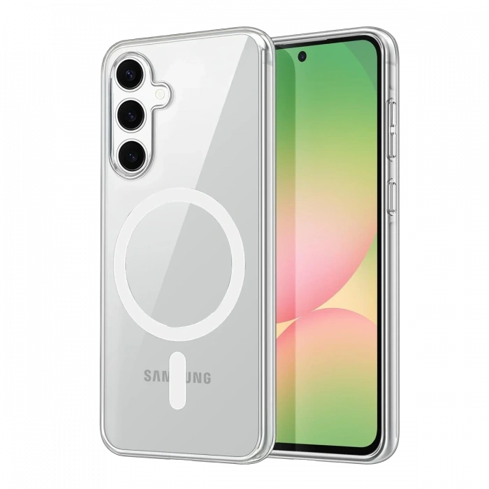 Joy Tekno Samsung Galaxy A16 5G Combo Sert Şeffaf Magsafe Kapak - Şeffaf