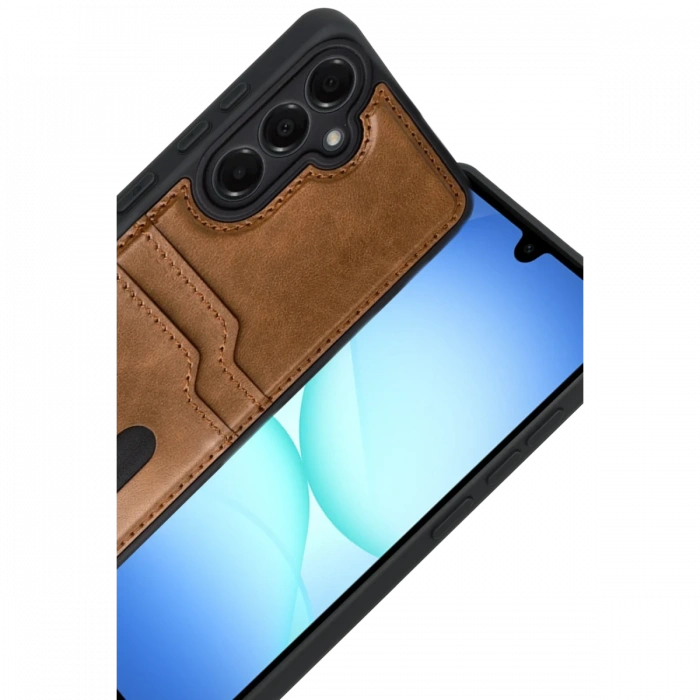 Joy Tekno Samsung Galaxy A17 5G Sara Kartvizitli Deri Kılıf