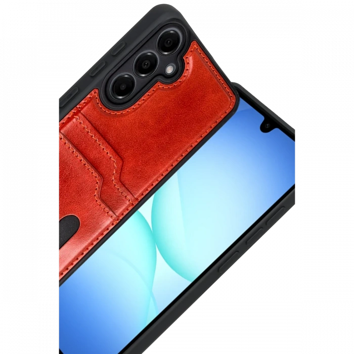 Joy Tekno Samsung Galaxy A17 5G Sara Kartvizitli Deri Kılıf