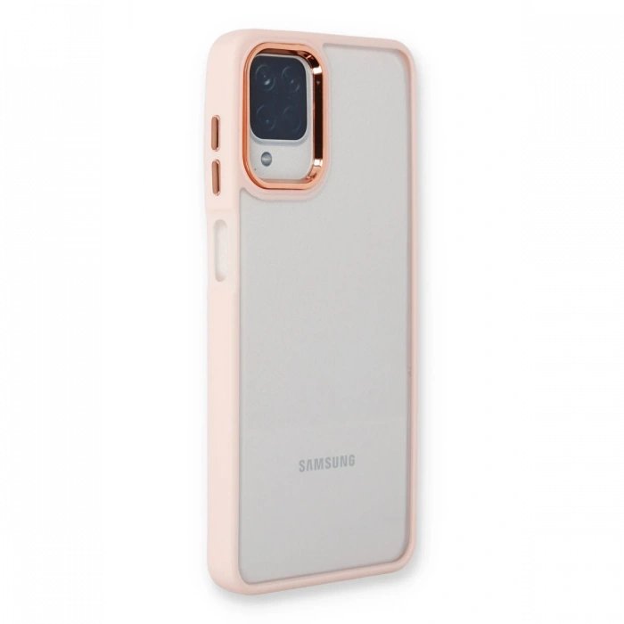 Samsung Galaxy A22 Kılıf Dora Kapak - Pudra