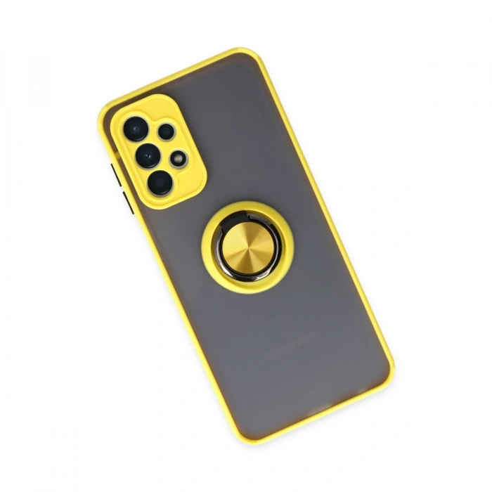 Samsung Galaxy A23 4G Kılıf Montreal Yüzüklü Silikon Kapak