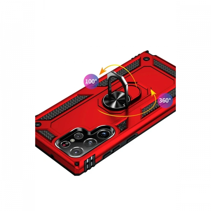 Samsung Galaxy A24 4G Kılıf Sofya Yüzüklü Silikon Kapak - Yeşil