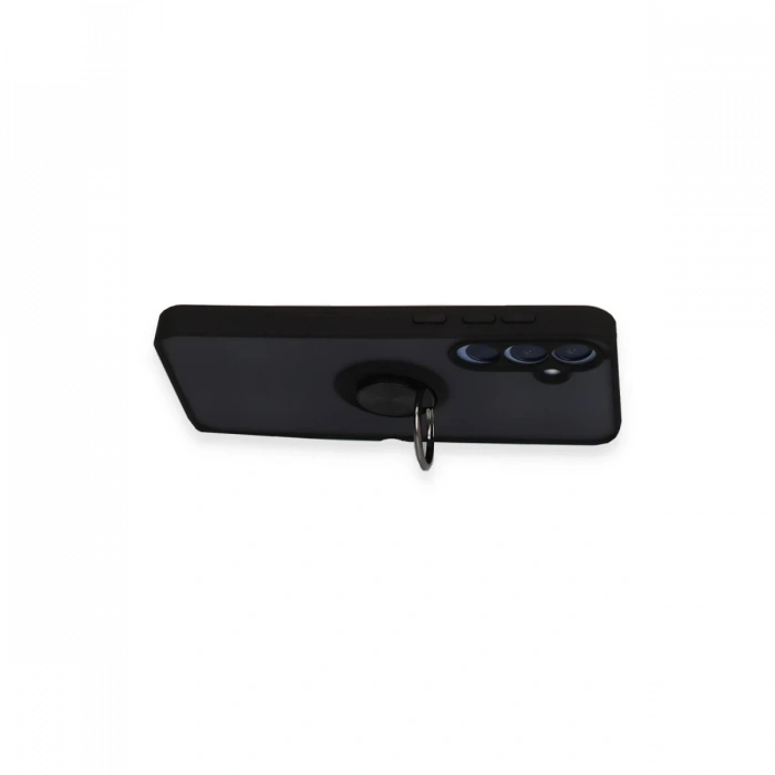 Samsung Galaxy A35 5G Kılıf Montreal Yüzüklü Silikon Kapak - Sarı