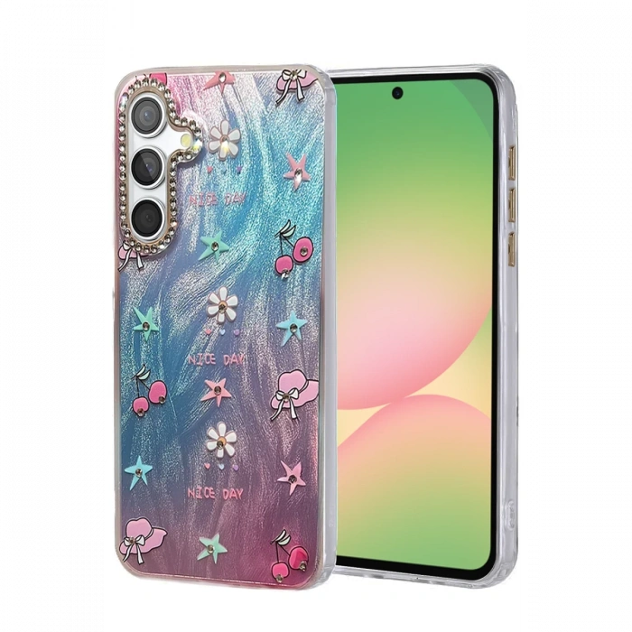 Samsung Galaxy A56 Kılıf Blade Aynalı Desenli Kapak