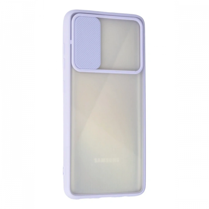 Samsung Galaxy A71 Kılıf Palm Buzlu Kamera Sürgülü Silikon