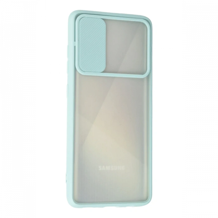 Samsung Galaxy A71 Kılıf Palm Buzlu Kamera Sürgülü Silikon