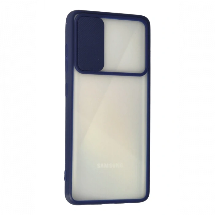 Samsung Galaxy A71 Kılıf Palm Buzlu Kamera Sürgülü Silikon