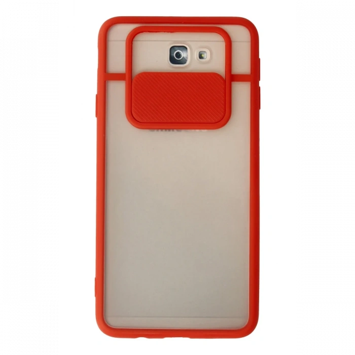 Joy Tekno Samsung Galaxy J7 Prime Kılıf Palm Buzlu Kamera Sürgülü Silikon