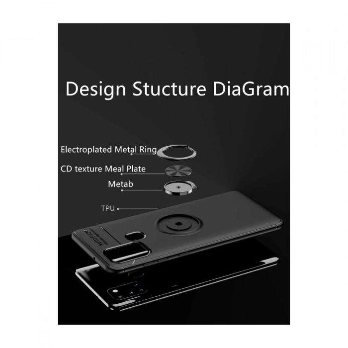 Samsung Galaxy M31 Kılıf Range Yüzüklü Silikon