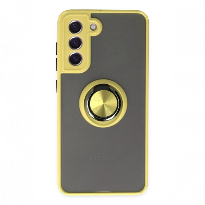 Samsung Galaxy S21 FE Kılıf Montreal Yüzüklü Silikon Kapak