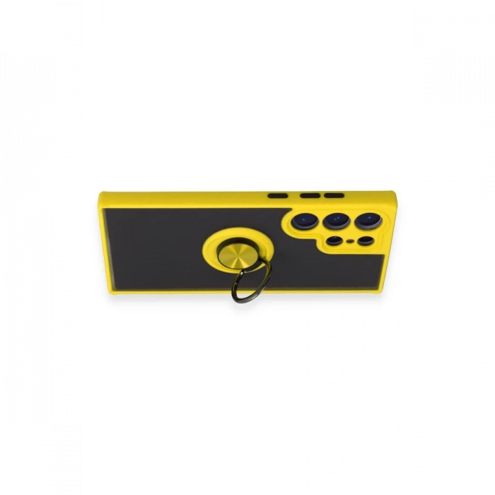 Samsung Galaxy S23 Ultra Kılıf Montreal Yüzüklü Silikon Kapak