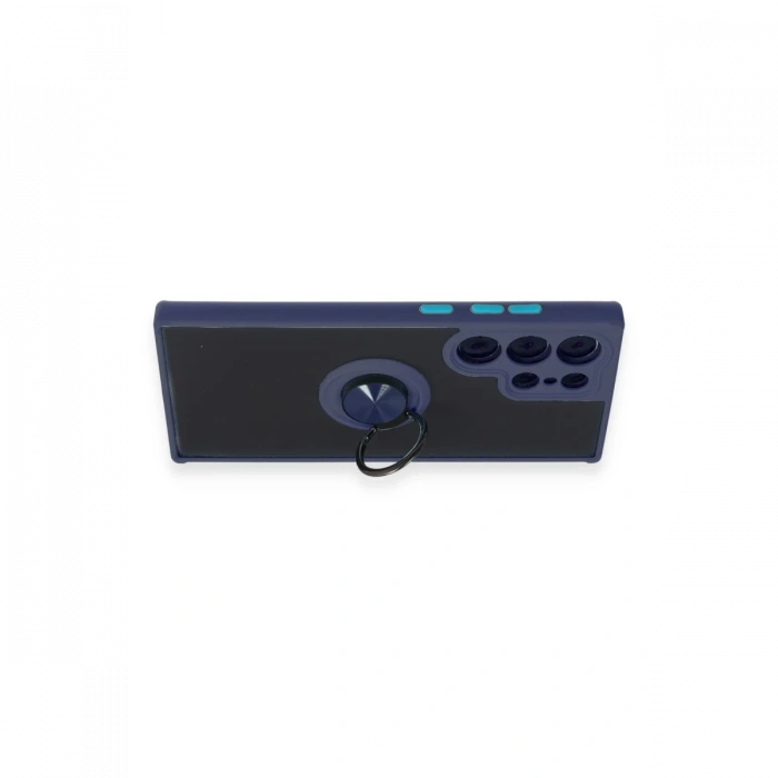 Samsung Galaxy S23 Ultra Kılıf Montreal Yüzüklü Silikon Kapak