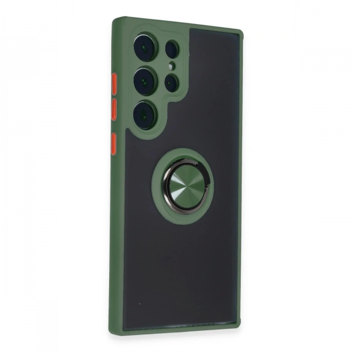 Samsung Galaxy S23 Ultra Kılıf Montreal Yüzüklü Silikon Kapak