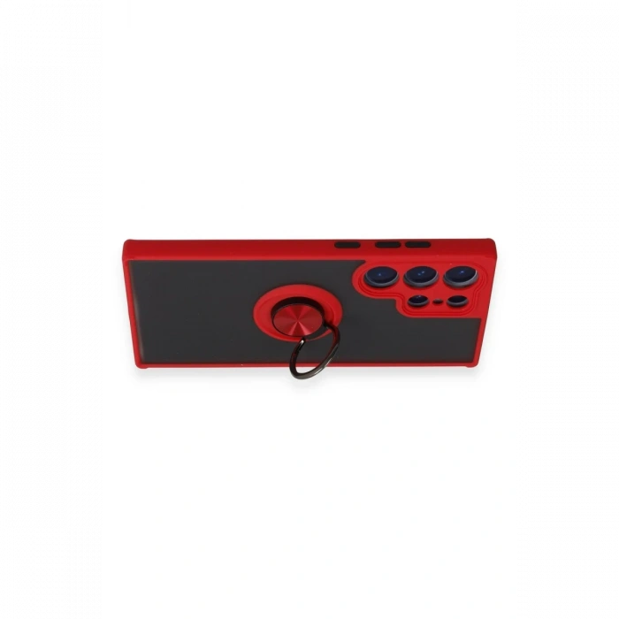 Samsung Galaxy S23 Ultra Kılıf Montreal Yüzüklü Silikon Kapak