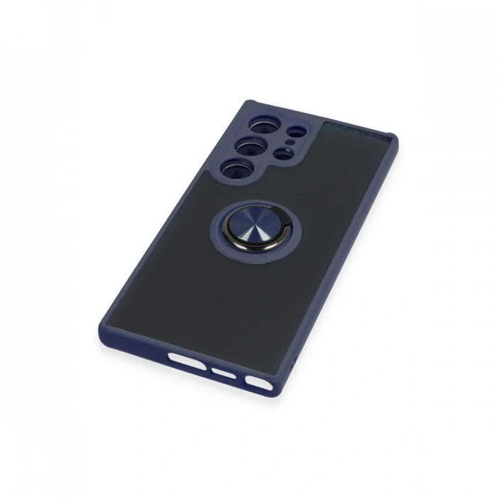 Samsung Galaxy S23 Ultra Kılıf Montreal Yüzüklü Silikon Kapak