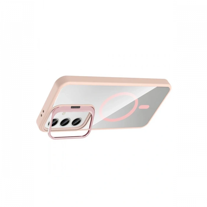 Joy Tekno Samsung Galaxy S24 FE Remim Lensli Magsafe Standlı Kapak