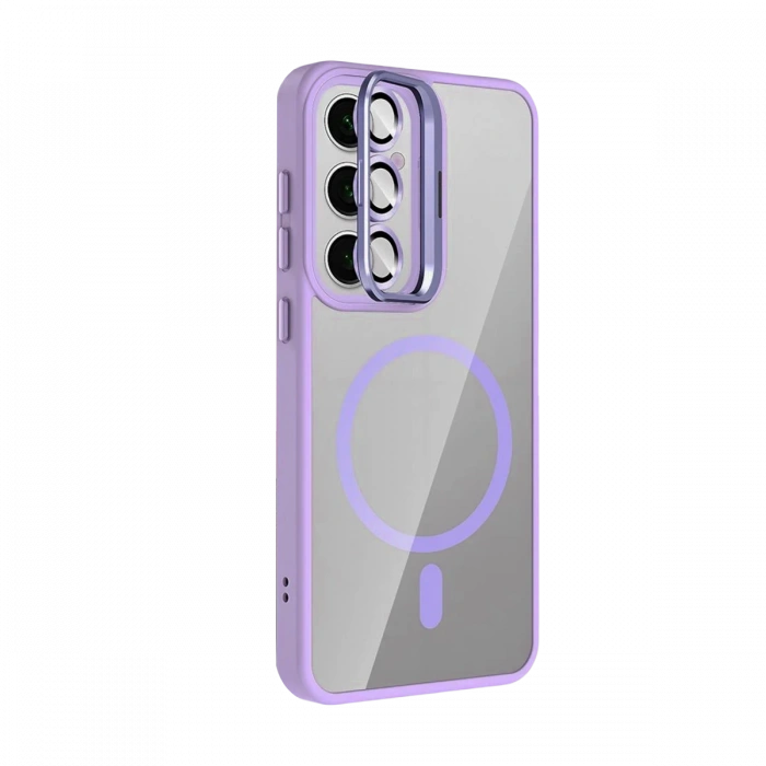 Joy Tekno Samsung Galaxy S24 FE Remim Lensli Magsafe Standlı Kapak