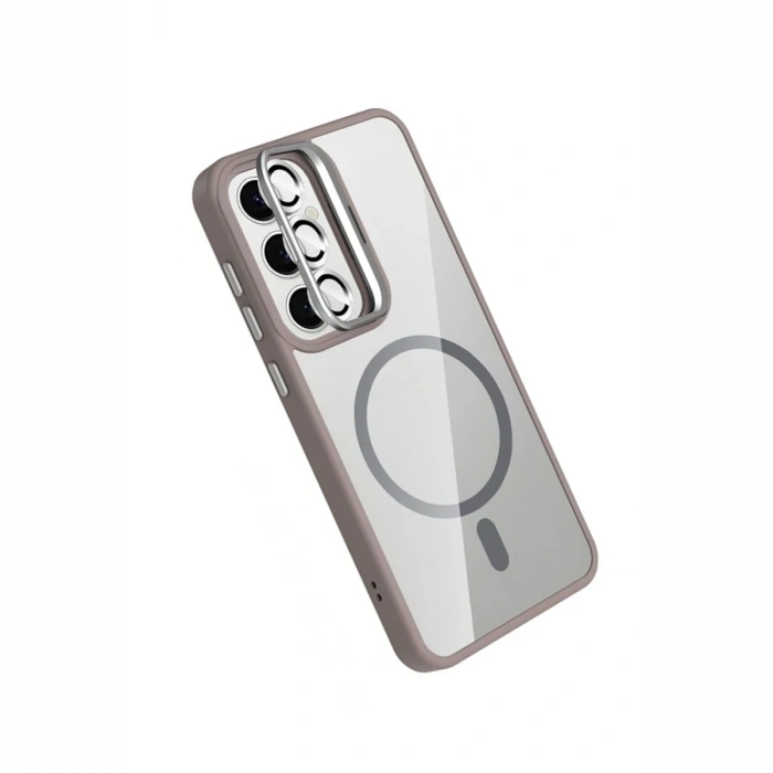 Joy Tekno Samsung Galaxy S24 FE Remim Lensli Magsafe Standlı Kapak