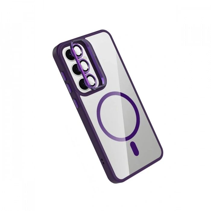 Joy Tekno Samsung Galaxy S24 FE Remim Lensli Magsafe Standlı Kapak