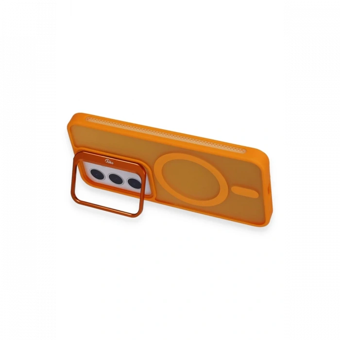 Samsung Galaxy S24 Plus Flet Lens Magsafe Kapak - Turuncu