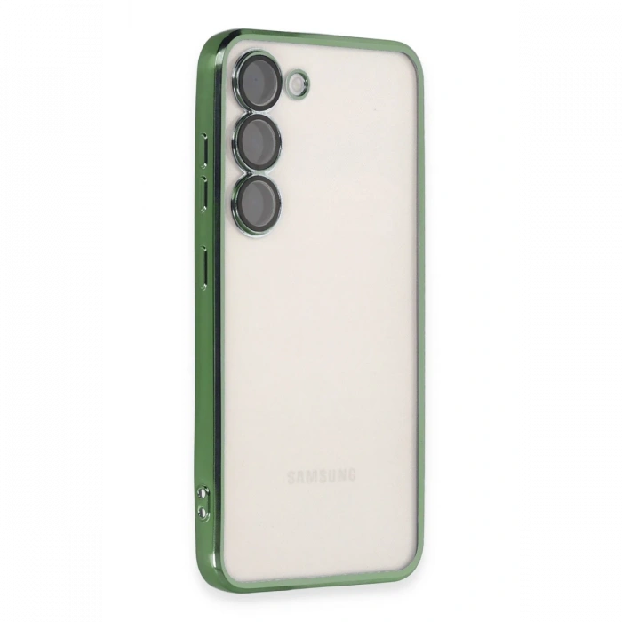 Samsung Galaxy S24 Plus Kılıf Razer Lensli Silikon - Yeşil