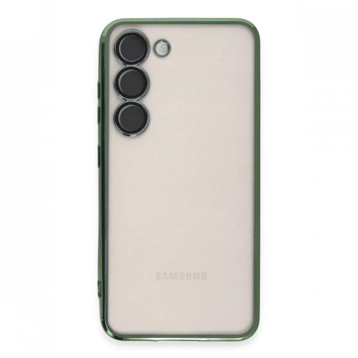 Samsung Galaxy S24 Plus Kılıf Razer Lensli Silikon - Yeşil