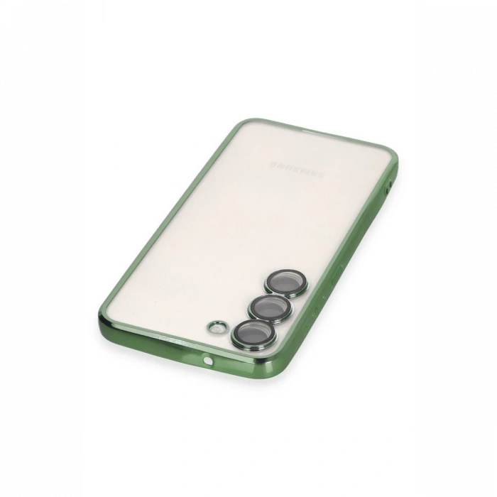 Samsung Galaxy S24 Plus Kılıf Razer Lensli Silikon - Yeşil