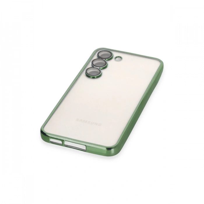 Samsung Galaxy S24 Plus Kılıf Razer Lensli Silikon - Yeşil