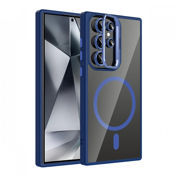 Joy Tekno Samsung Galaxy S24 Ultra Remim Lensli Magsafe Standlı Kapak