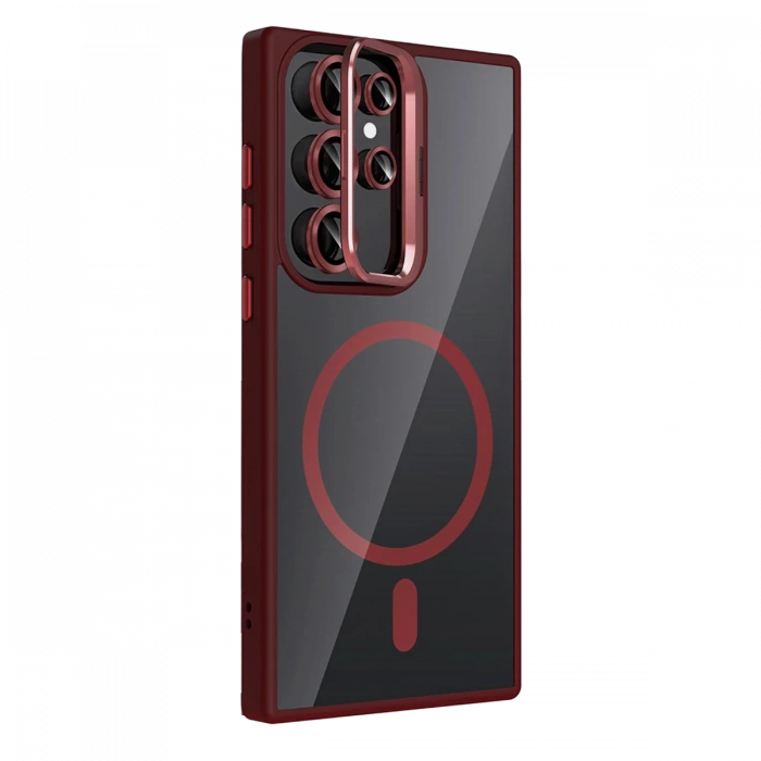 Joy Tekno Samsung Galaxy S24 Ultra Remim Lensli Magsafe Standlı Kapak