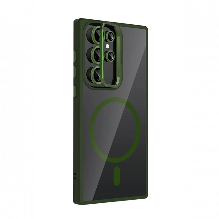 Joy Tekno Samsung Galaxy S24 Ultra Remim Lensli Magsafe Standlı Kapak