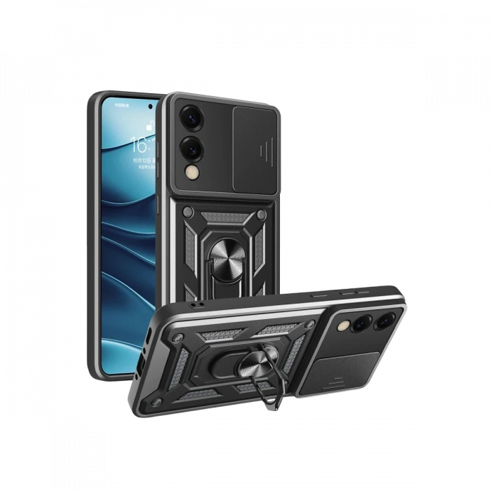 Samsung Galaxy S25 Edge Pars Lens Yüzüklü Silikon