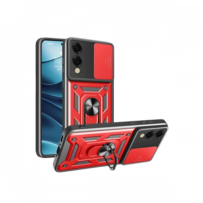 Samsung Galaxy S25 Edge Pars Lens Yüzüklü Silikon