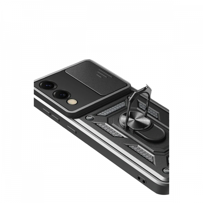 Samsung Galaxy S25 Edge Pars Lens Yüzüklü Silikon