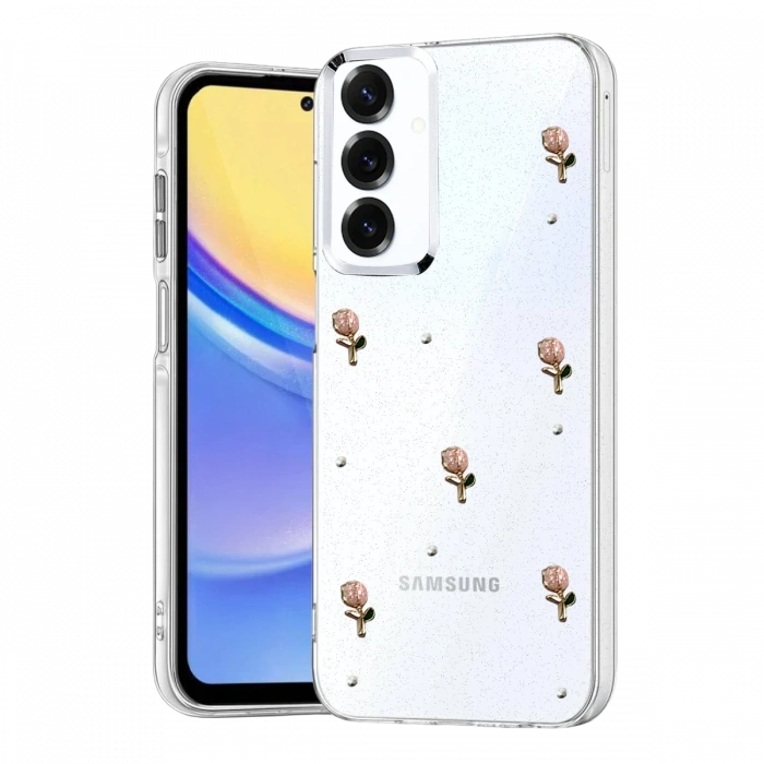 Joy Tekno Samsung Galaxy S25 FE Fiyonk Desenli Kapak