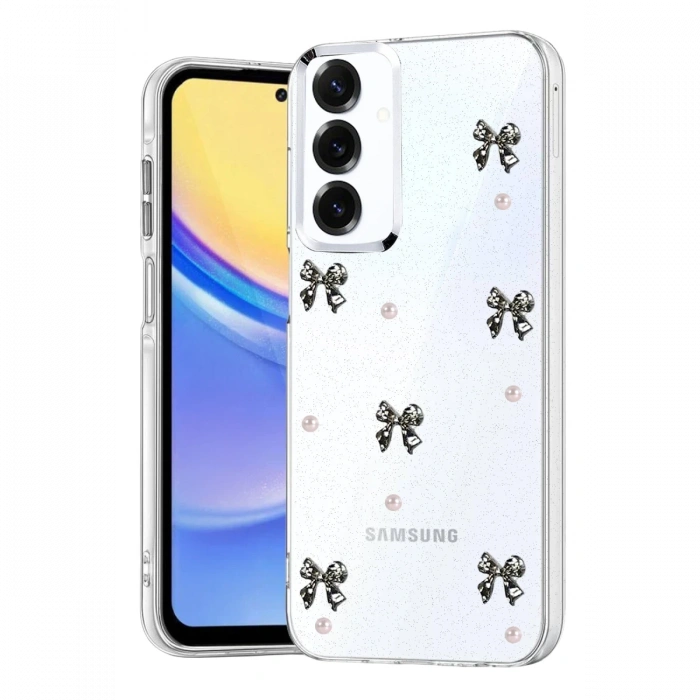 Joy Tekno Samsung Galaxy S25 FE Fiyonk Desenli Kapak