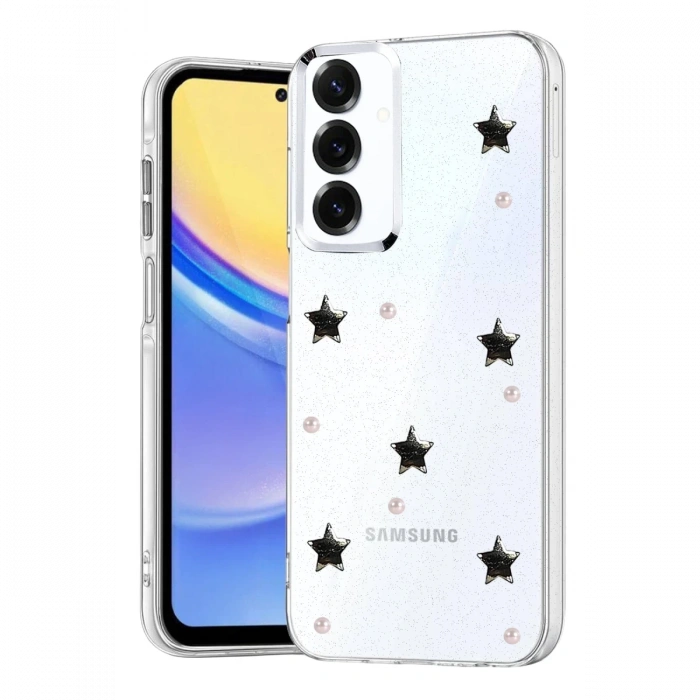 Joy Tekno Samsung Galaxy S25 FE Fiyonk Desenli Kapak