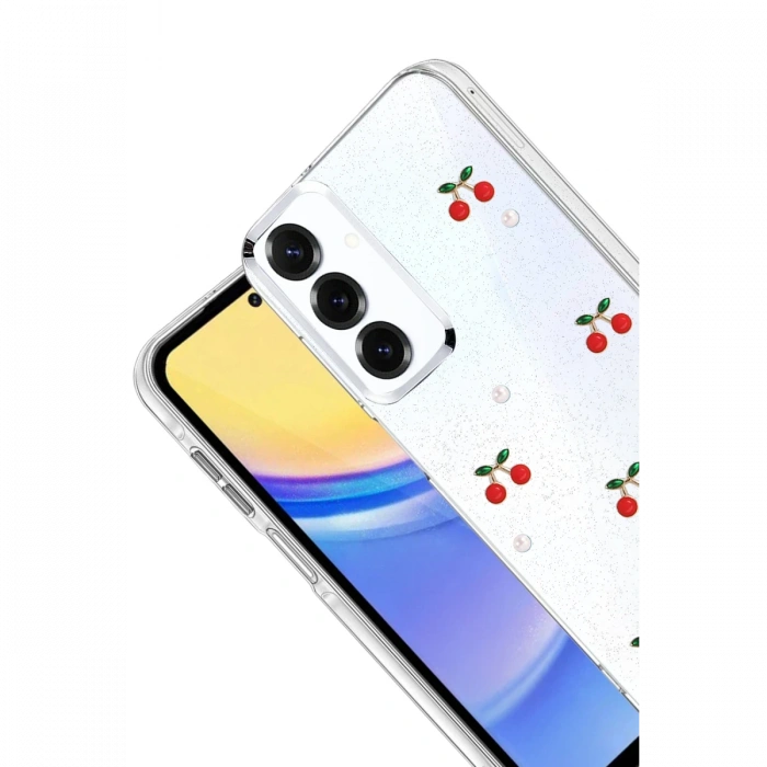 Joy Tekno Samsung Galaxy S25 FE Fiyonk Desenli Kapak