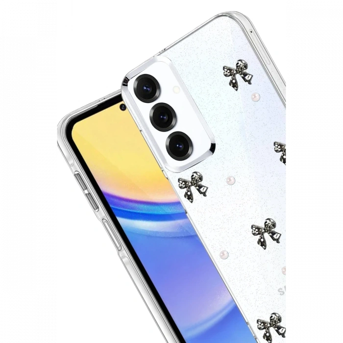 Joy Tekno Samsung Galaxy S25 FE Fiyonk Desenli Kapak