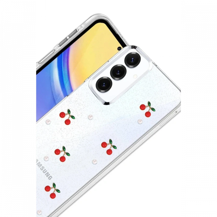 Joy Tekno Samsung Galaxy S25 FE Fiyonk Desenli Kapak