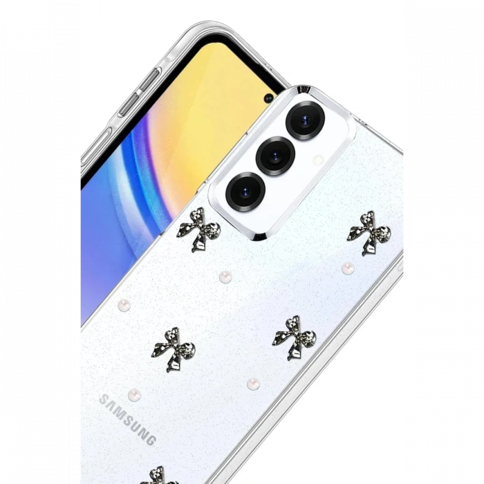 Joy Tekno Samsung Galaxy S25 FE Fiyonk Desenli Kapak