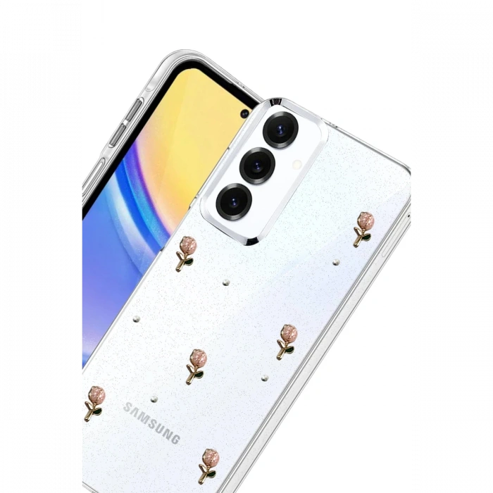 Joy Tekno Samsung Galaxy S25 FE Fiyonk Desenli Kapak