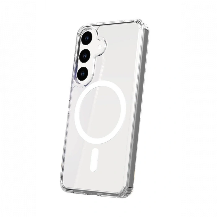 Joy Tekno Samsung Galaxy S25 FE Kılıf Magneticsafe Şeffaf Silikon - Şeffaf