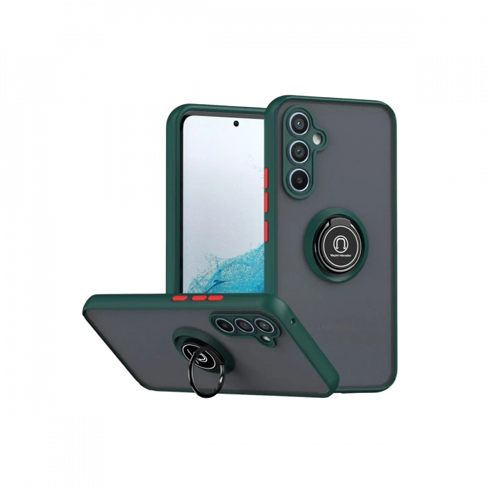 Joy Tekno Samsung Galaxy S25 FE Montreal Yüzüklü Silikon Kapak